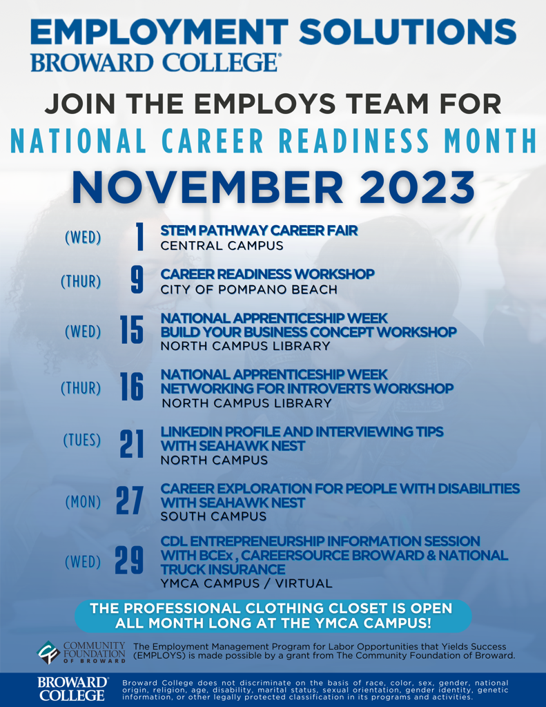 CAREER EXPLORATION FOR PEOPLE WITH DISABILITIES WITH SEAHAWK NEST